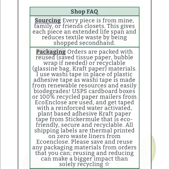 Plastic Free Packaging + About Tangy Threads - Picture 2 of 8